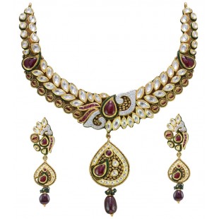 Raas-Jhankar Antique Gold Set
