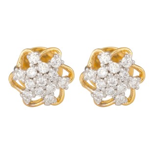 Flamboyant Diamond Earrings