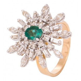 Emerald Shiner Ring