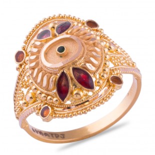 Chitrali Gold Ring