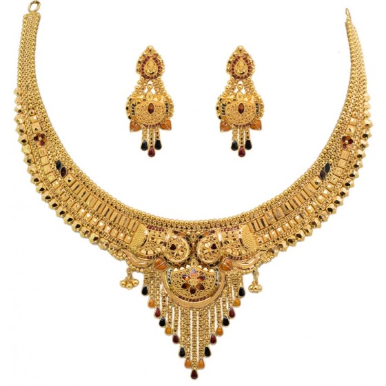 Kamal Pankhuri Gold Necklace