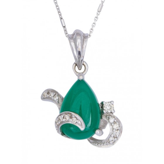 Emerald Glory Diamond Pendant