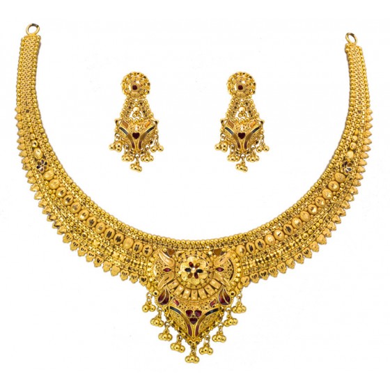 Sharara Gold Necklace