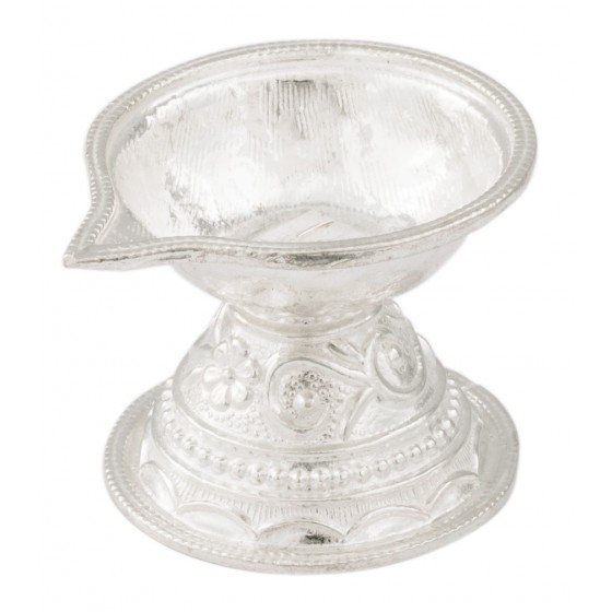 Silver Traditional Deepak Stand