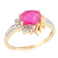 Rosy 'High Noon' Ring