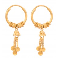 Tranquilizing Gold Hoops