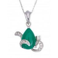 Emerald Glory Diamond Pendant
