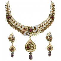 Raas-Jhankar Antique Gold Set