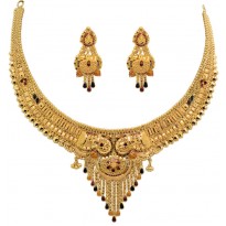 Kamal Pankhuri Gold Necklace