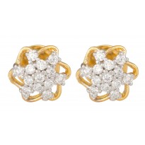 Flamboyant Diamond Earrings
