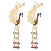 Evergreen Gold Pearl Earrings
