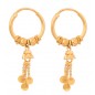 Tranquilizing Gold Hoops